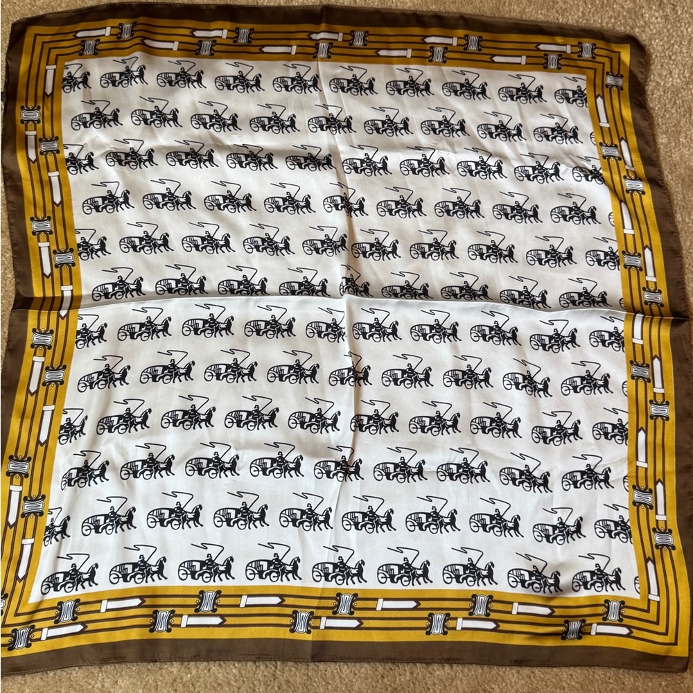 Vintage black Print Scarf